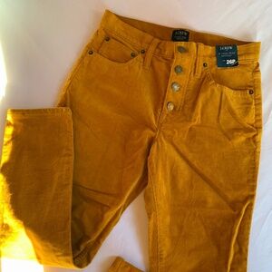 NWT J.Crew 9” High Rise Skinny Corduroy High Rise Jeans - Petite